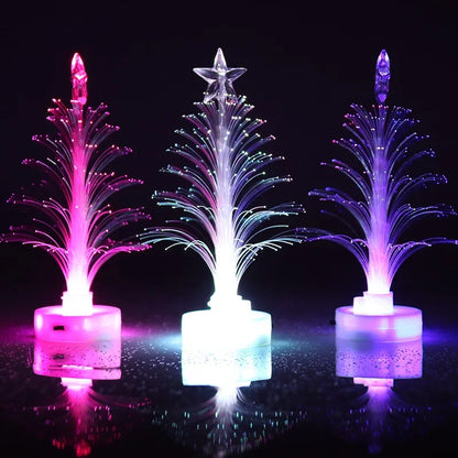 LED Mini Christmas Tree Night Light – Color-Changing Holiday Decor