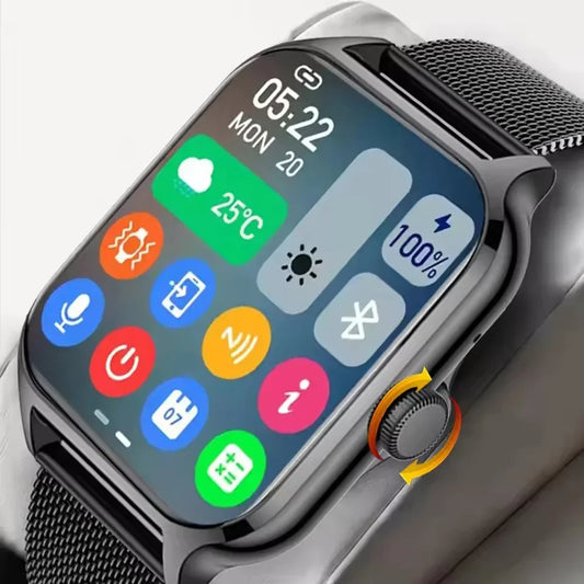 Smart Watch Men 2.01 Inch AMOLED Screen Waterproof Multiple Sport Mode Fitness HD Bluetooth Calls Smartwatch Men Women Bracelet - Urbizia