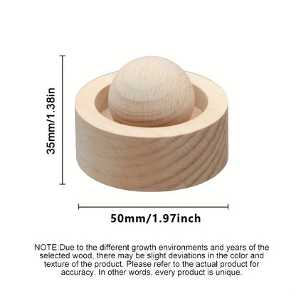 Car & Home Essential Oil Diffuser - Made of Wood Mini Cute Natural Fragrance Diffuser Suitable for Bedroom Living Room Bathroom