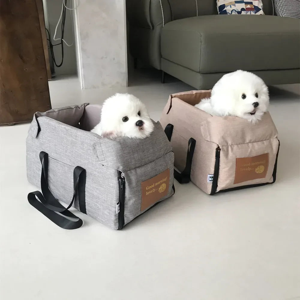 Dog Car Seat Bed Car Central Dog Car Seat Bed Portable Dog Carrier for Small Dogs Cats Safety Travel Bag Dog Accessories - Urbizia