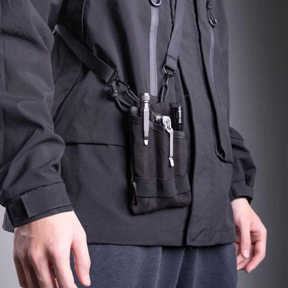 Kosibate Tactical EDC Molle Pouch Mini Wallet Card Key Belt Waist Pack Camping Hiking Hunting Outdoor Coin Purse