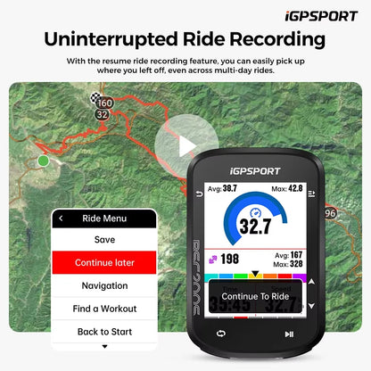 iGPSPORT BSC200S GPS Bike Computer 2.4" Colorful Screen Wireless Bicycle Speedometer Cycling Odometer Bluetooth ANT+