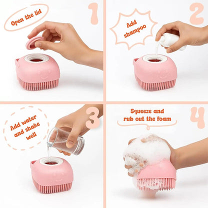 Commercial Pet Grooming Bath Tool, Durable for Deshedding. 8.5cm, Silicone, for Salon Use, Time Saver