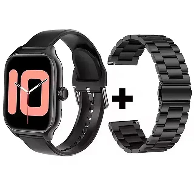Smart Watch Men 2.01 Inch AMOLED Screen Waterproof Multiple Sport Mode Fitness HD Bluetooth Calls Smartwatch Men Women Bracelet - Urbizia