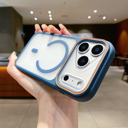Luxury Transparent for Magsafe TPU Magnetic Case for iPhone 17 16 15 14 13 12 11 Pro Max Plus Air Wireless Charging Back Cover