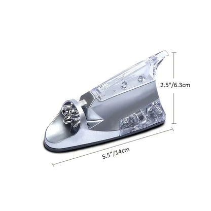 New Car Wind Shark Fin Antenna LED Warning Flash Upgrade Car Radio Signal Enhancement Roof Antenna Accessories