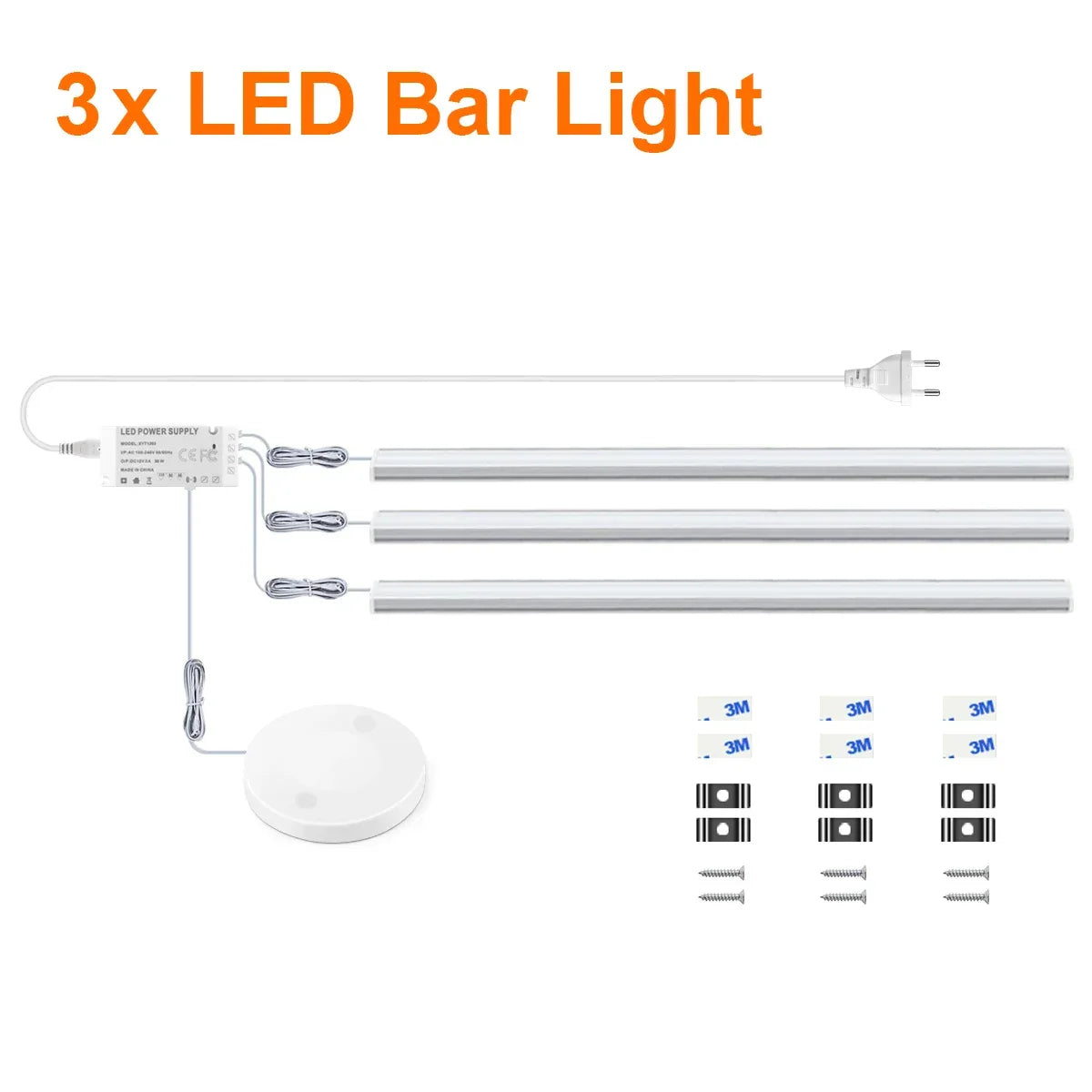Motion Touch Sensor LED Cabinet Light Bar (Wireless Under Cabinet Lamp)