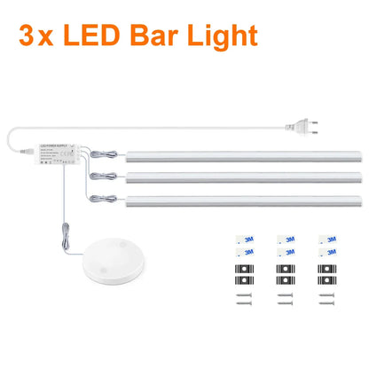 Motion Touch Sensor LED Cabinet Light Bar (Wireless Under Cabinet Lamp)