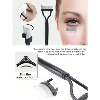 Ergonomic Eyelash Comb Separator – Curved Styling Tool