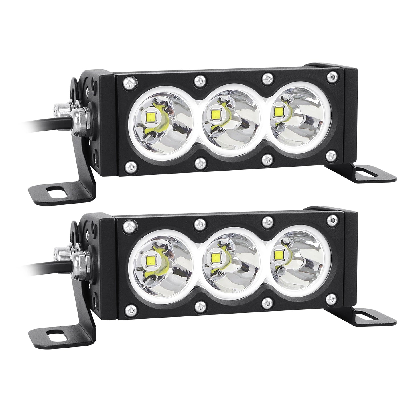 6-54 inch 30-300W LED Bar 4x4 with 12v Wire Harness Kit, LED Light Bar for Offroad Vehicles Trucks ATV, Amber White Fog Light