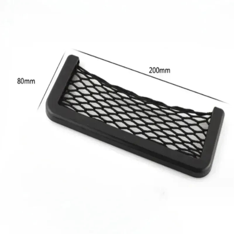 Auto Seat Side Interior Back Sundries Pocket Mesh Storage Bag Phone Net Pocket Holder Car Storage Bag Elastic Flexible Nets - Urbizia