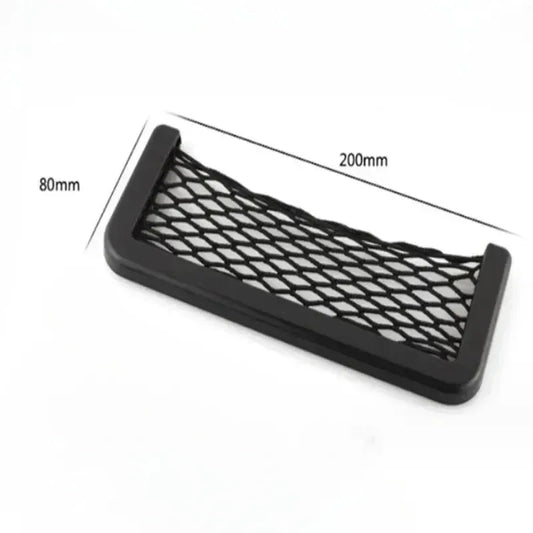 Auto Seat Side Interior Back Sundries Pocket Mesh Storage Bag Phone Net Pocket Holder Car Storage Bag Elastic Flexible Nets - Urbizia