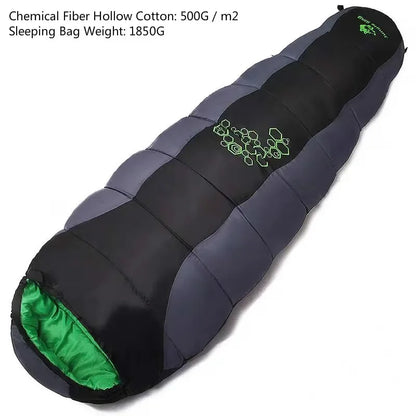 Jungle King CY0901 Thickening Fill Four Holes Cotton Sleeping Bags Fit for Winter Thermal 4 Kinds of Thickness Camping Travel
