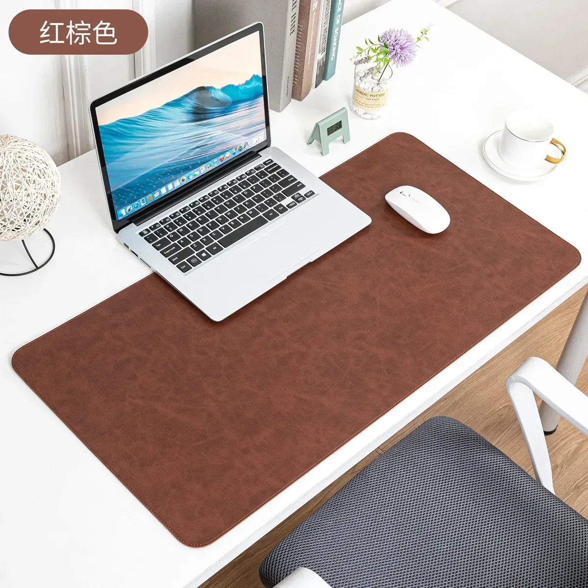 Desk Pad Waterproof PU Mouse Pad Desk Mat Protective Cover Large Mousepad Computer Laptop Non-slip Easy To Clean Keyboard Mats - Urbizia