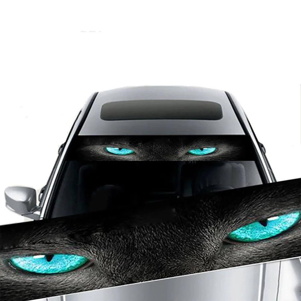 Car Sunshade Stickers Auto Front Windshield 3D Vinyl Film Rear Gear Sunshade Decorative Decals Stickers Cars Decorative Stickers