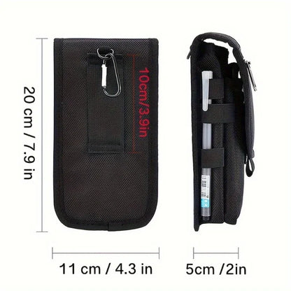 6.3 Inch Multi-Functional Mobile Phone Bag Oxford Fabric Pocket Cell Phone Belt Pouch Case Men's Outdoor Bag for Iphone 16 15