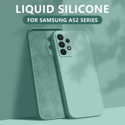 Liquid Silicone Case For Samsung Galaxy S24 S25 FE S26 S23 S22 Ultra Plus S25 Edge A57 A37 A56 A17 A16 A36 A54 A55 5G Soft Cover