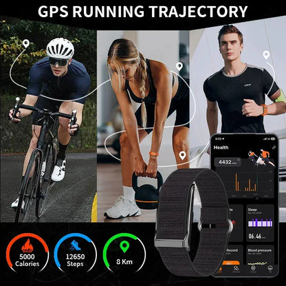LIGE No Screen Smart Watch Men's Sports Outdoors Fitness Heart Rate Monitor 1ATM Waterproof New Smartwatch For Andrio IOS 2025 - Urbizia