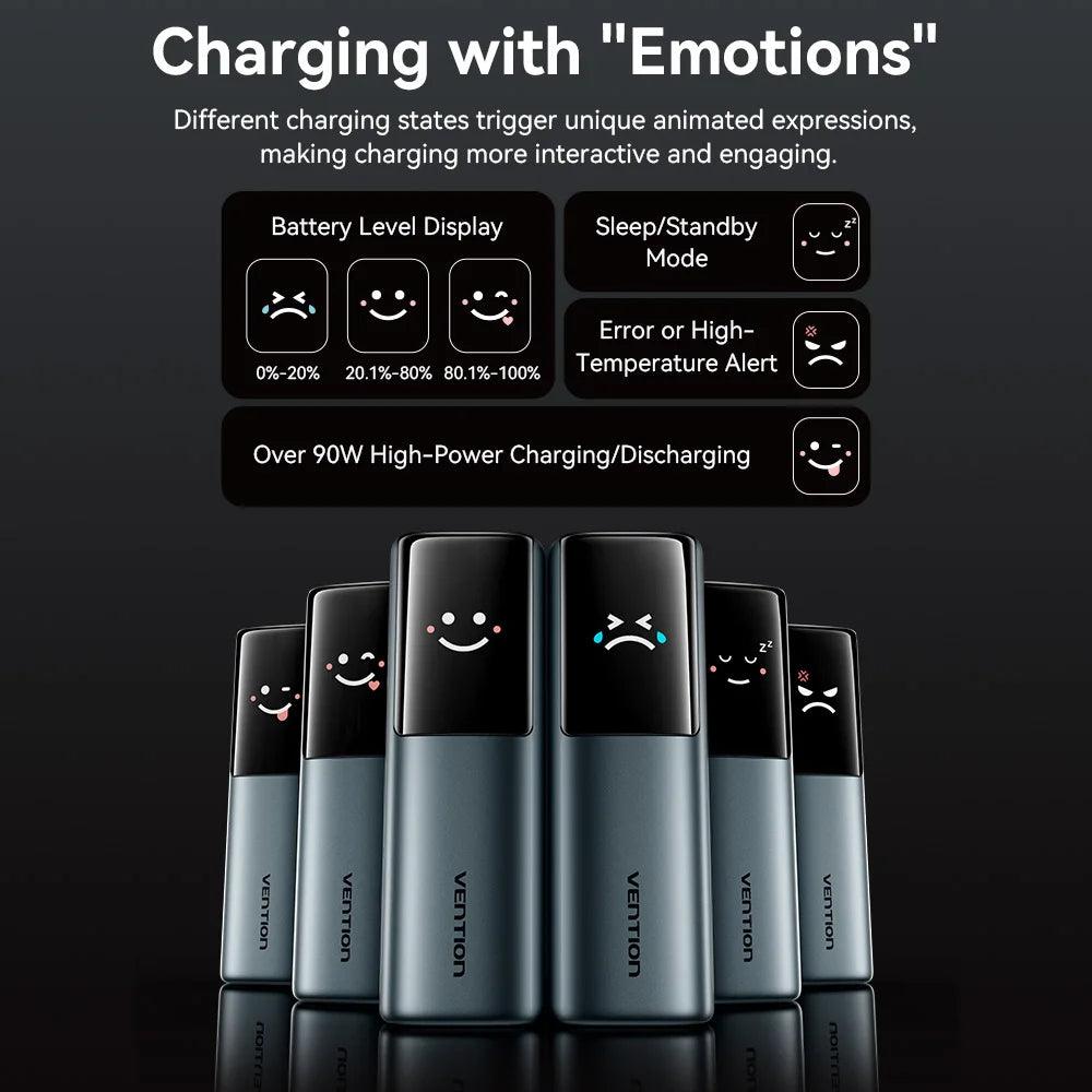 【CCC Certification】Vention 165W Power Bank 20000mAh PD Fast Charger for Laptop Portable 3C Powerbank for iPhone 17 Samsung S25