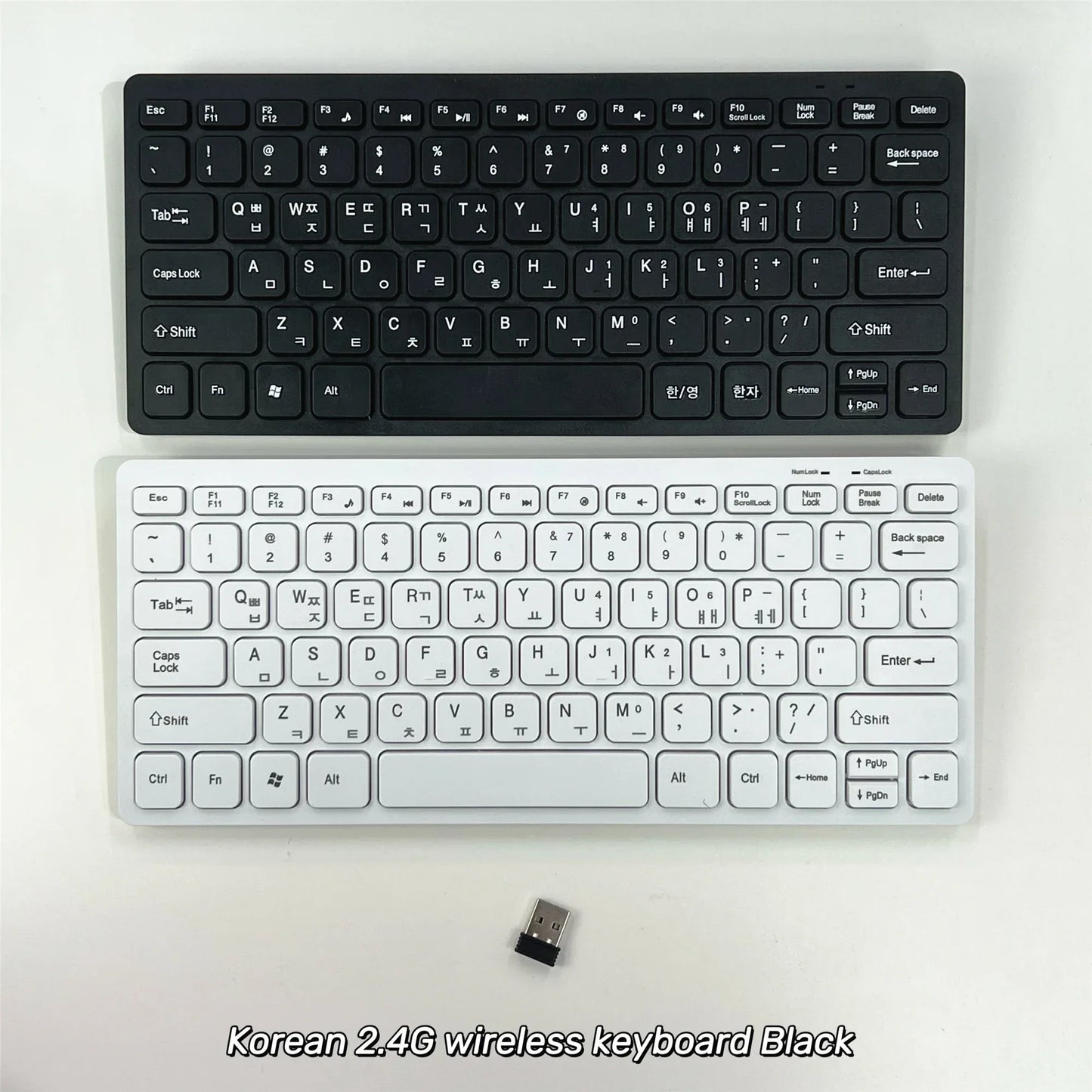 Korean 2.4G Wireless Keyboard and Mouse/Keyboard only Protable Mini Keyboard Mouse Combo Set For Notebook Laptop Desktop PC