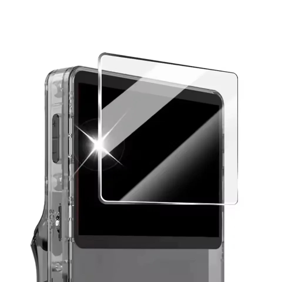 3 IN 1 Carrying Storage Case with Tempered Glass Screen Protectors for R36S Game Console Protectors Kit Anti-Scratch Bag & Films
