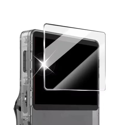 3 IN 1 Carrying Storage Case with Tempered Glass Screen Protectors for R36S Game Console Protectors Kit Anti-Scratch Bag & Films