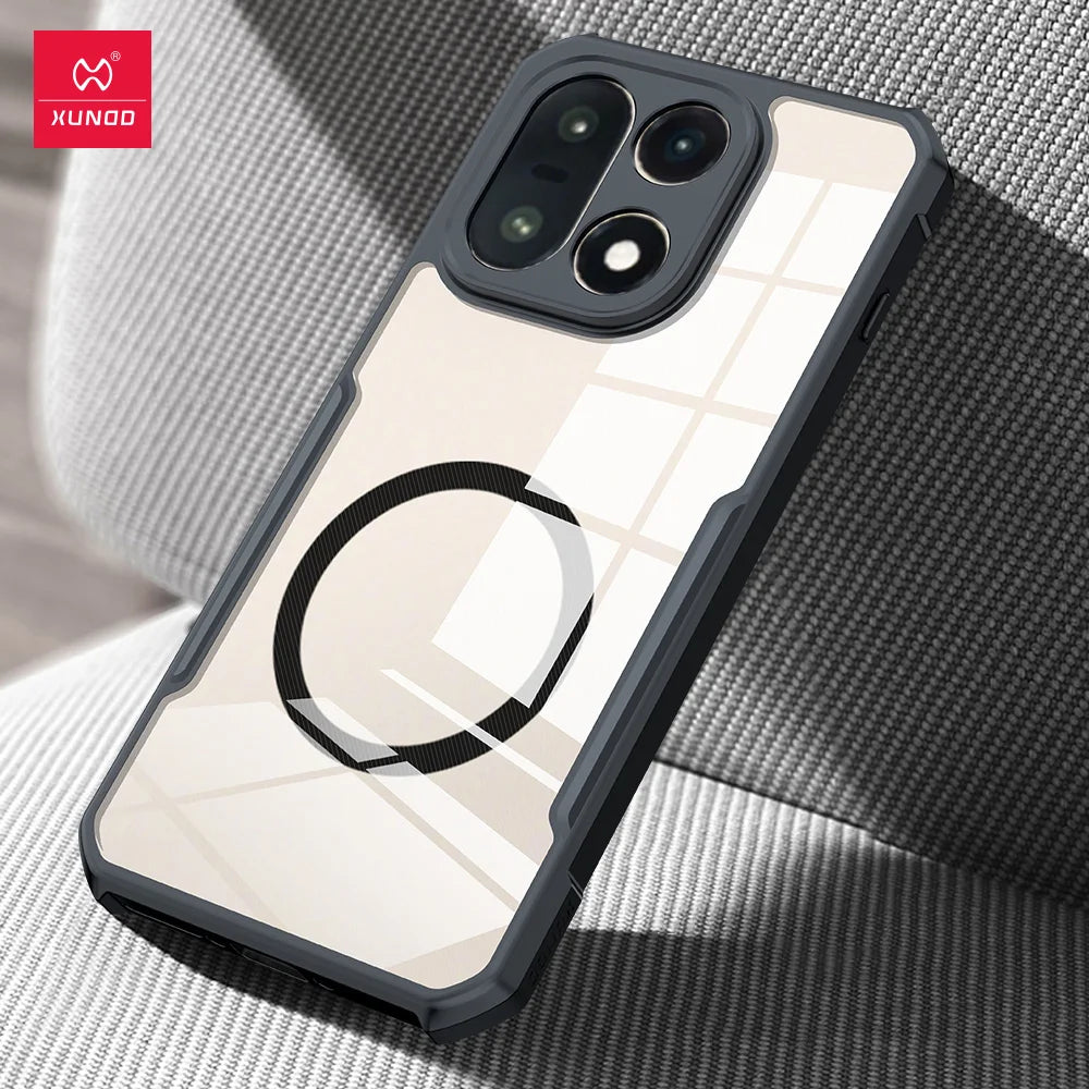 Xundd For OnePlus 15 1+ 15 Case [Shockproof Airbag Tech],Acrylic&TPU Back Transparent Cover Anti-Fingerprint&Non-Yellowing