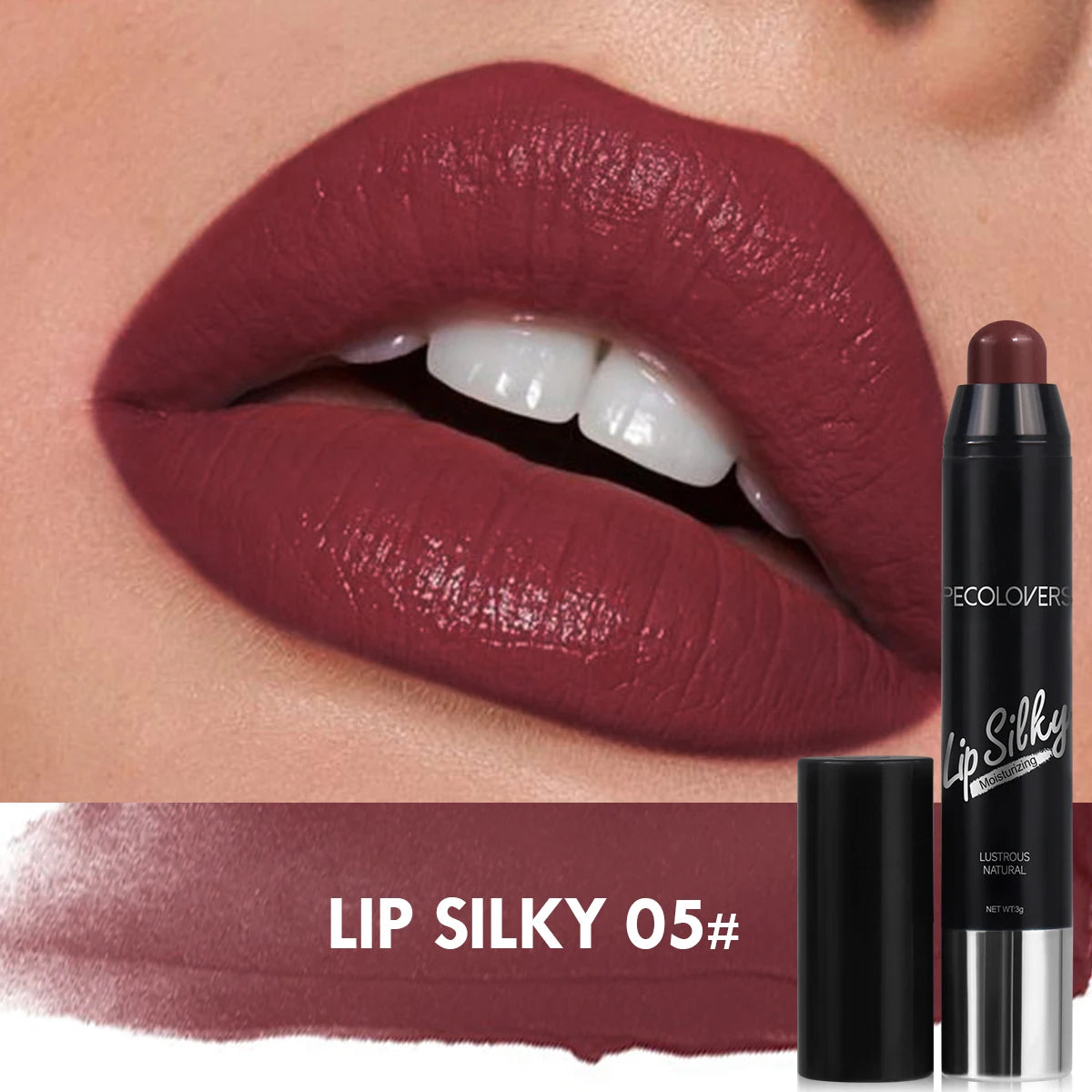Matte Waterproof Lipstick Pencil – Long-Lasting Nude Tint