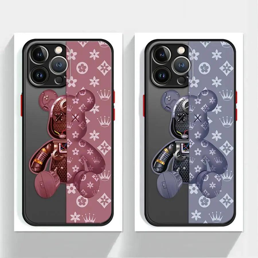 Robot Bear Shockproof Bumper Case for iPhone