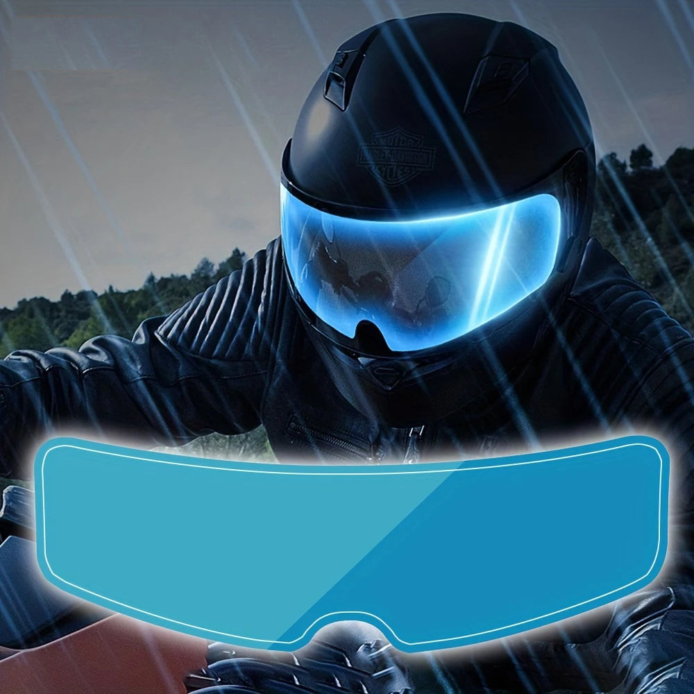 Universal Motorcycle Helmet Clear Rainproof and Anti-fog Film Safety Driving Durable Nano Coating Sticker Film Helmet Accessorie