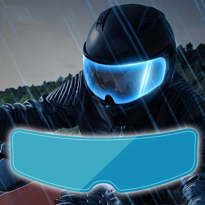 Universal Motorcycle Helmet Clear Rainproof and Anti-fog Film Safety Driving Durable Nano Coating Sticker Film Helmet Accessorie