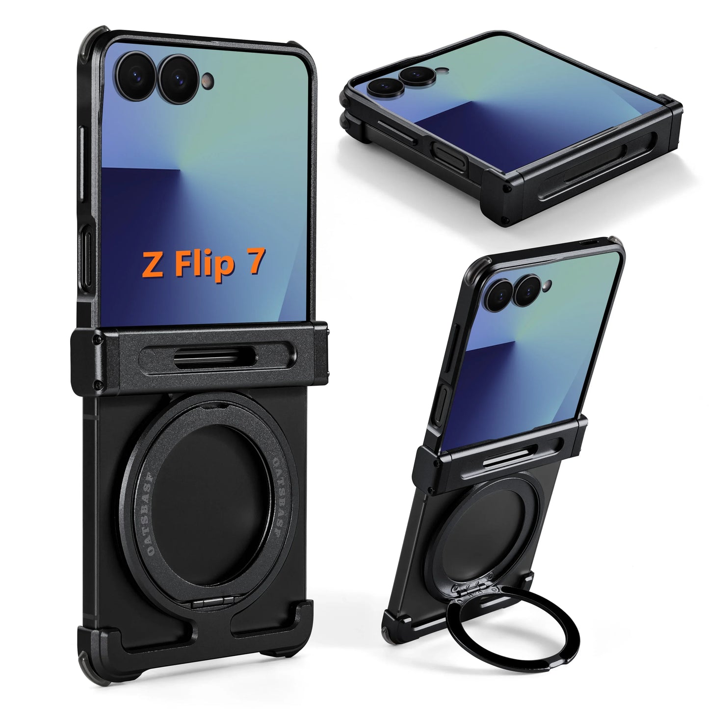 Eary for Samsung Galaxy Z Flip 7 6 Case for MagSafe 360°Rotatable Magnetic Kickstand Ultra-Thin Shockproof Protective 7 6 Cover