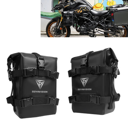 1/2PC Motorcycle Bumper Bag For BMW R1200GS R1250GS ADV For HONDA NC750X CB500X Waterproof Crash Bars Bag Bumper Repair Tool Bag