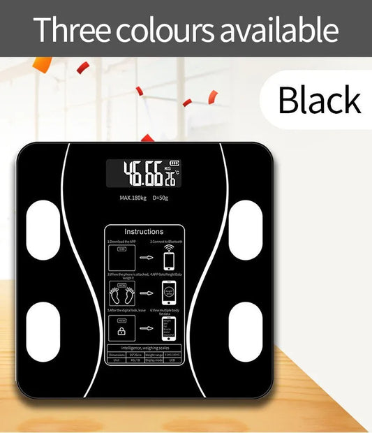 Bluetooth Body Fat & Weight Scale – Smart Health Monitoring