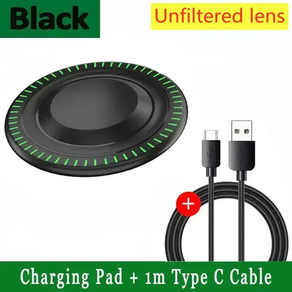 300W Fast Wireless Charger Pad For iPhone 16 15 14 13 12 X Pro XS Max Samsung Xiaomi Huawei Phone Wireless Charging Dock Station - Urbizia