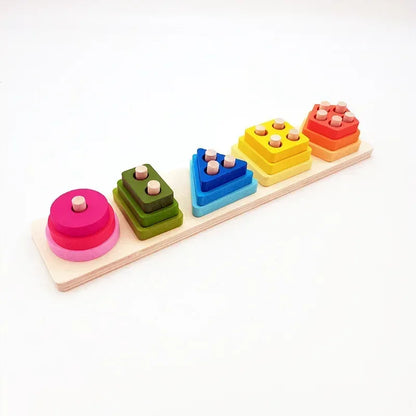 Wooden Tangram Puzzle Set – Early Education Logic Toy - Urbizia