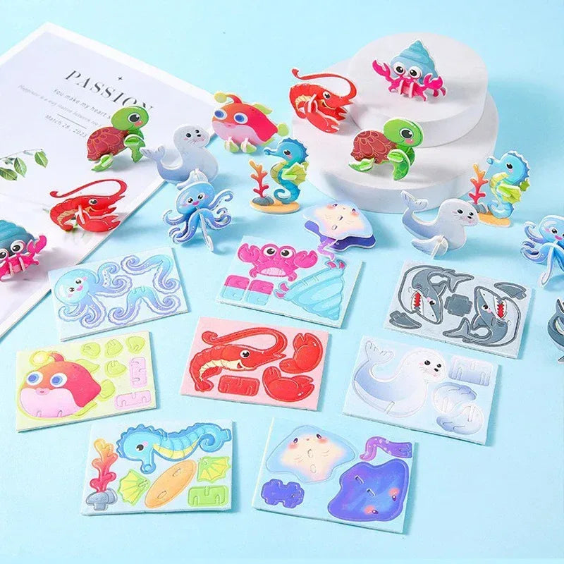 30-Piece Mini Animal DIY Jigsaw Puzzle Set for Kids - Urbizia