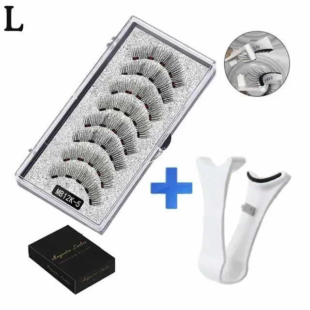 3D Magnetic Eyelashes Kit with Tweezers - Urbizia