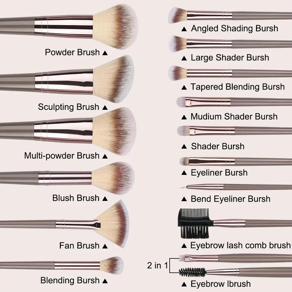 Professional Makeup Brush Set for Face & Eye Makeup