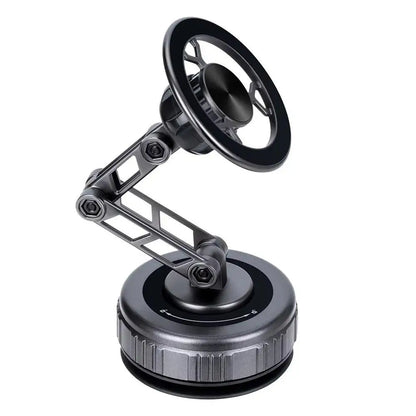 Car Phone Holder With Vacuum Magnetic Suction Cup Foldable Adjustable Arm Phone Stand 360° Rotatable Navigation GPS For Bathroom