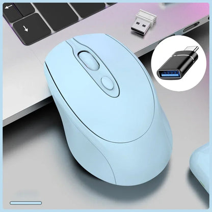 Rechargeable Wireless Computer Mouse 2.4G Bluetooth-Compatible Wireless Mouse USB Silent Gamer Mice For PC Laptop Macbook Tablet
