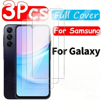 3pcs Screen Protector Glass for Samsung Galaxy S26 S25 S24 S23 S22 S21Pro Plus FE Edge S10e Note 10 Lite 20 Tempered Glass Film