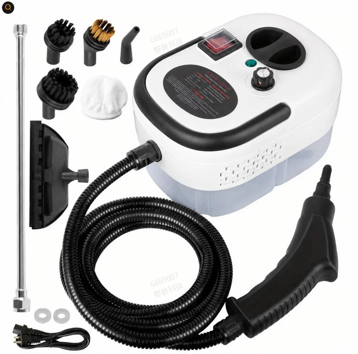 2500W High Temperature Steam Cleaner 110V Portable Handheld Steam Cleaning Machine With Multiple Accessories US Plug