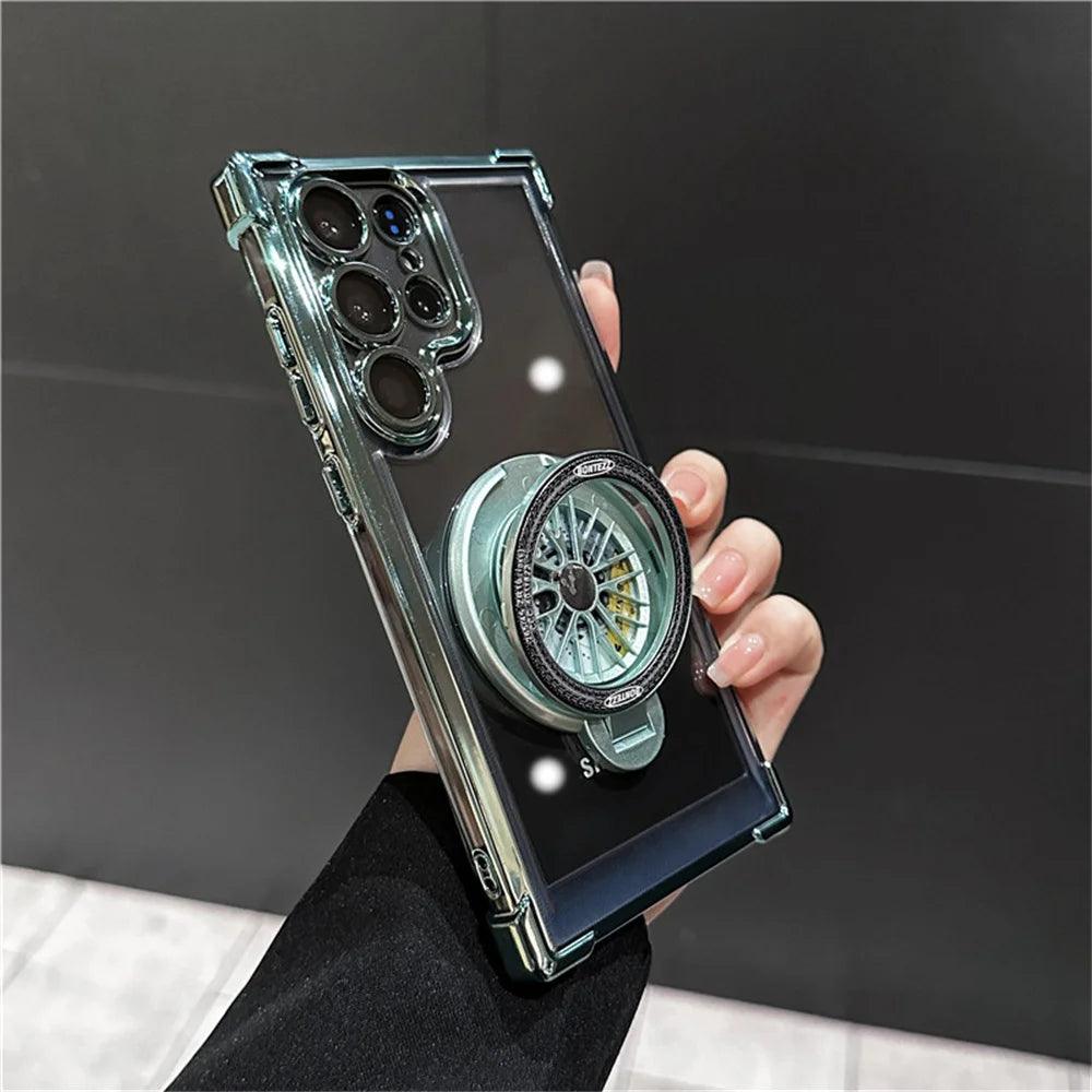 Magnetic Airbag Clear Case for Samsung Galaxy S25 Ultra