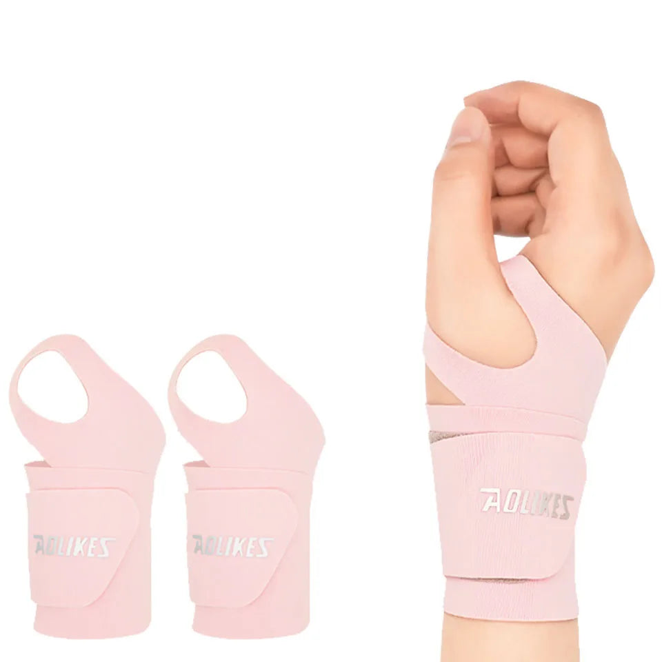 AOLIKES Ultra Thin and Soft Wrist Brace Wrist Wraps for Men and Women, Adjustable Wrist Support for Basketball Tennis Badminton