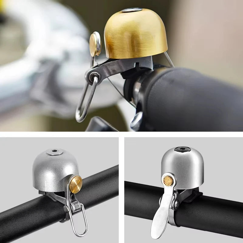 ROCKBROS Local Shipping Bicycle Bell Classical Stainless Cycling Horn Handlebar Bell Horn Crisp Sound Horn Bike Accessories