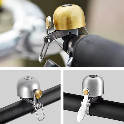 ROCKBROS Local Shipping Bicycle Bell Classical Stainless Cycling Horn Handlebar Bell Horn Crisp Sound Horn Bike Accessories