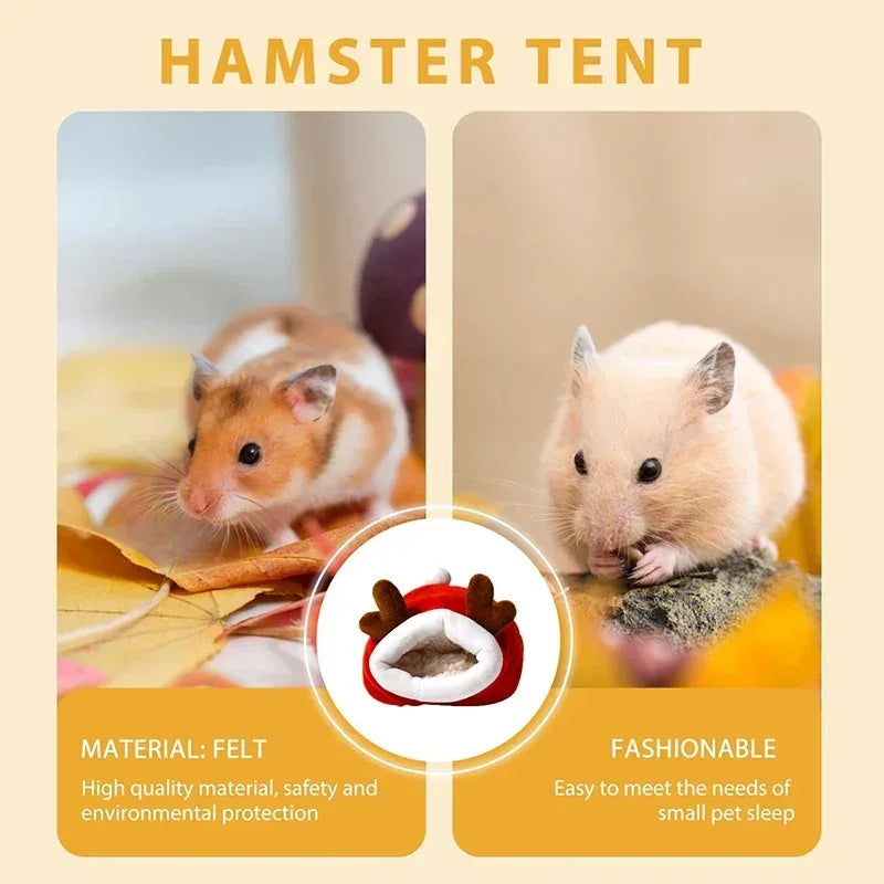 Hamster Cotton Nest Pet Warm Winter Supplies Winter Sleeping Bag House Small Fossa Gold Silk Bear House Mouse Nest Sleeping Bag - Urbizia