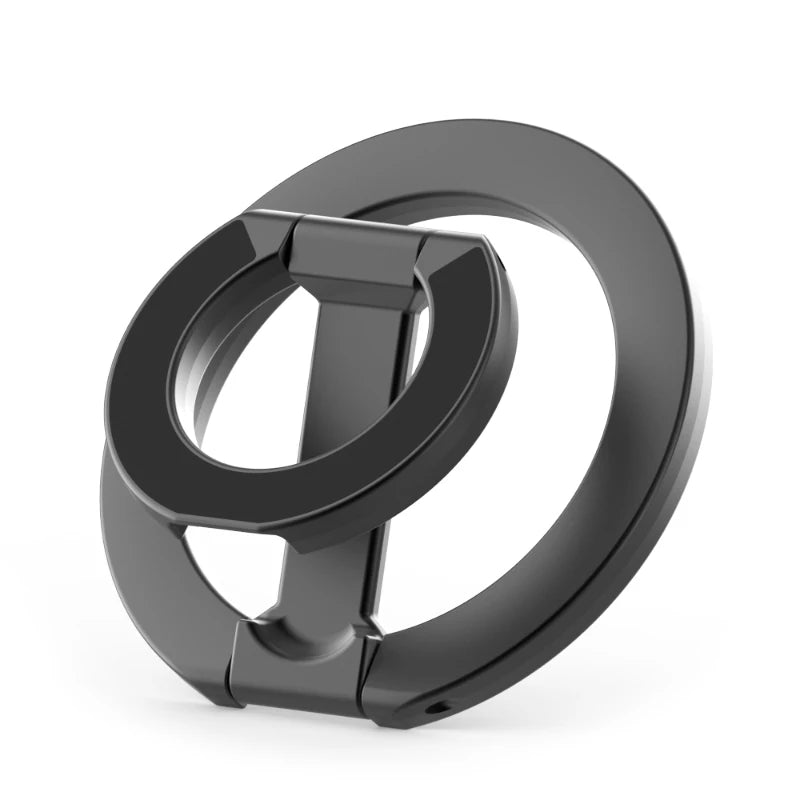 For Double-Sided Magnetic Phone Ring Holder for MagSafe Kickstand Magnet Grip for iPhone 16 15 14 For Huawei Xiaomi Stand Holder