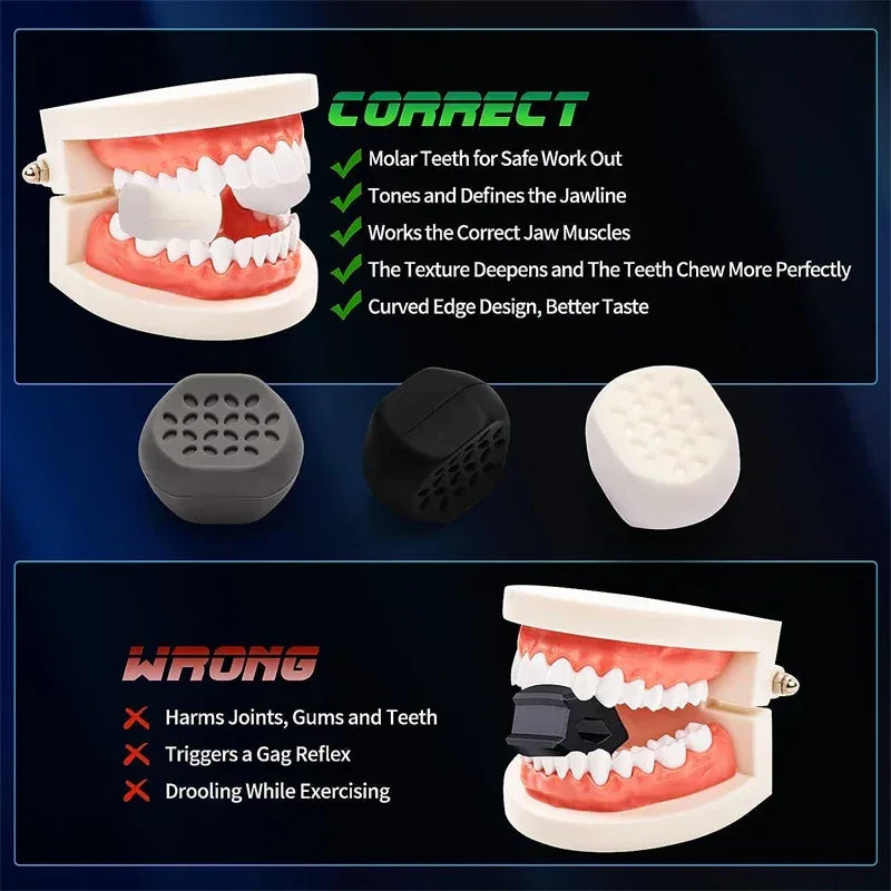 6pcs Anti-aging Jaw Exerciser Food-grade Silica Neck Face Toning Jawline Muscle Balls Slimming Face Tools Chin Cheek Lifting - Urbizia